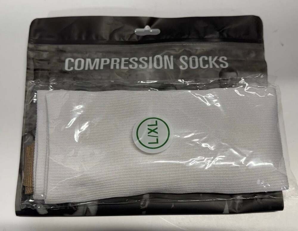 Compression Socks White L/XL